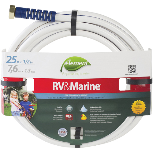 Element Marine & RV Water Hoses, PVC, 5/8" dia. x 25' Brunswick Fyr & Safety