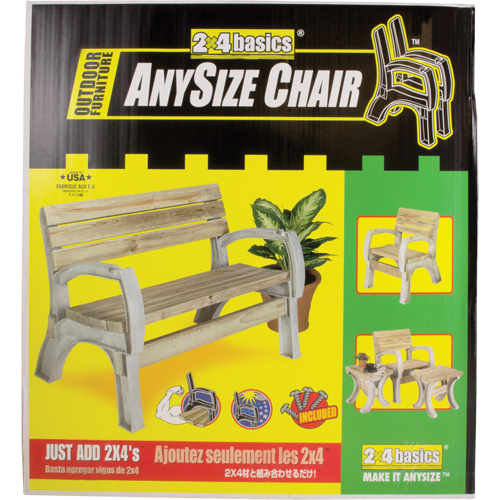 Basics&reg; Park Bench, Polyethylene, 72" L x 15" W x 32" H, Sand Brunswick Fyr & Safety