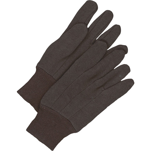 Gants en jersey classiques, Taille unique, Brun, Non doubl&eacute;, Poignet en tricot Brunswick Fyr & Safety