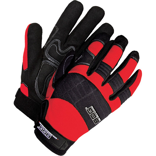 Gants performants &agrave; usage intensif avec paumes coussin&eacute;es, Taille Grand, Paume Synth&eacute;tique Brunswick Fyr & Safety