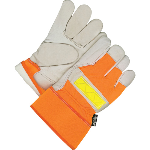 Fitter Gloves, Large, Grain Cowhide Palm, Thinsulate Inner Lining Brunswick Fyr & Safety