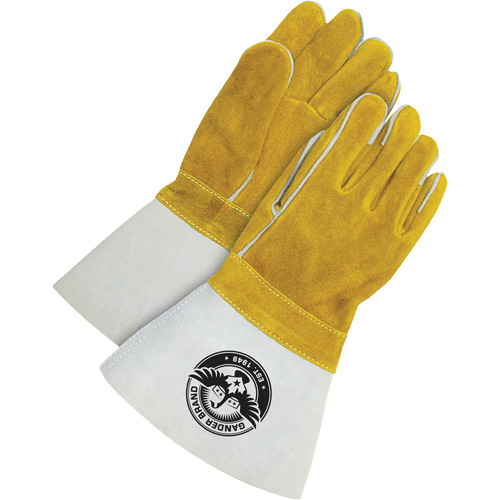 Welder Gloves with 5" Cuff, Split Cowhide, Size One Size Brunswick Fyr & Safety