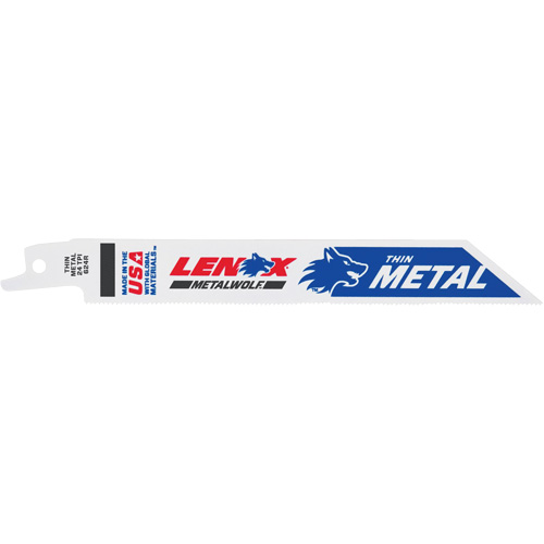 Lame de scie alternative, Bim&eacute;tal, 24 Dents par pouce, 6" lo x 3/4" la Brunswick Fyr & Safety