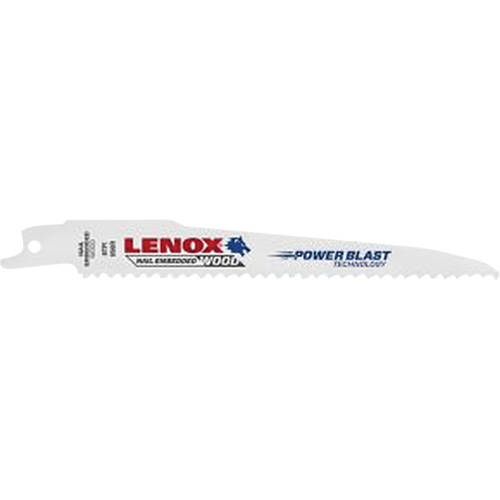 Lame de scie alternative pour le bois, Bim&eacute;tal, 6 Dents par pouce, 6" lo x 3/4" la Brunswick Fyr & Safety