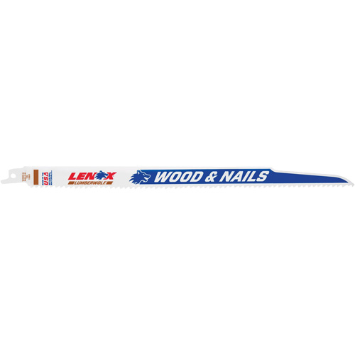 Lame de scie alternative, Bim&eacute;tal, 6 Dents par pouce, 12" lo x 3/4" la Brunswick Fyr & Safety