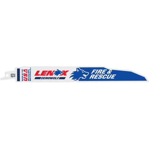 Lame de scie alternative DEMOWOLF, Bim&eacute;tal, 6 Dents par pouce, 9" lo x 7/8" la Brunswick Fyr & Safety