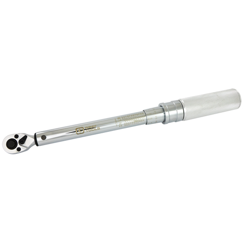 Cl&eacute; dynamom&eacute;trique &agrave; microm&egrave;tre robuste, &agrave; cliquer, Entraînement 1/4" carr&eacute;, 30 - 250 lb-po Brunswick Fyr & Safety
