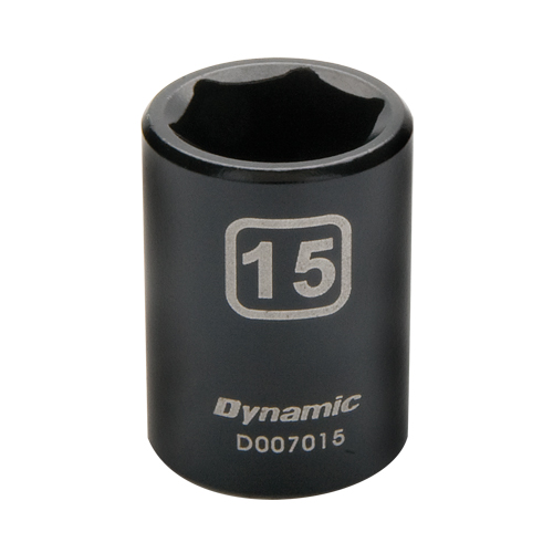 Metric Socket, Impact, 12 mm, 3/8" Drive, 6 Points Brunswick Fyr & Safety