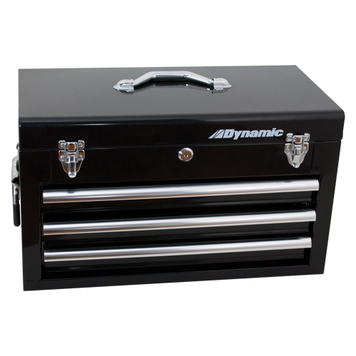 Coffre avec tiroirs pour outils manuels, 10" P x 20" la x 12" h, Noir Brunswick Fyr & Safety