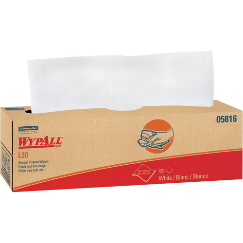 WypAll&reg; L30 General Purpose Towels, All-Purpose, 16-2/5" L x 9-4/5" W Brunswick Fyr & Safety
