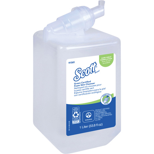 Nettoyant pour la peau certifi&eacute; &eacute;cologique Essential de Scott, Liquide, 1 L, Cartouche en plastique, Sans parfum Brunswick Fyr & Safety