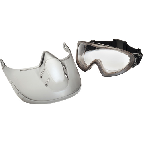 Lunettes de s&eacute;curit&eacute; Capstone Shield avec &eacute;cran facial amovible, Lentille Transparent, Antibu&eacute;e, Ventilation Directe/Ferm&eacute; Brunswick Fyr & Safety