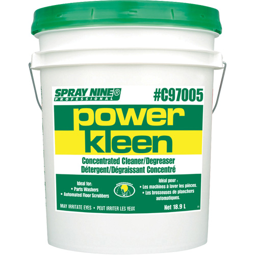 Produit nettoyant pour nettoyeur de pi&egrave;ces Power Kleen, 20 L, Seau Brunswick Fyr & Safety
