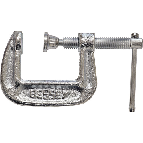Light-Duty C-Clamp, 1" (25 mm) Capacity, 1" (25 mm) Throat Depth Brunswick Fyr & Safety