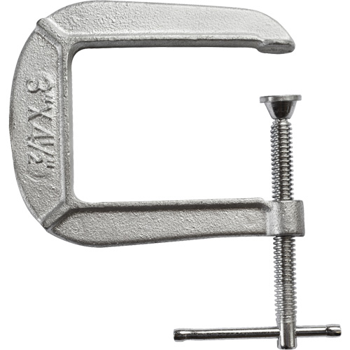 Serre-joint en C de s&eacute;rie l&eacute;g&egrave;re, Capacit&eacute; de 3" (76 mm), Profondeur de gorge de 4-1/2" (114 mm) Brunswick Fyr & Safety