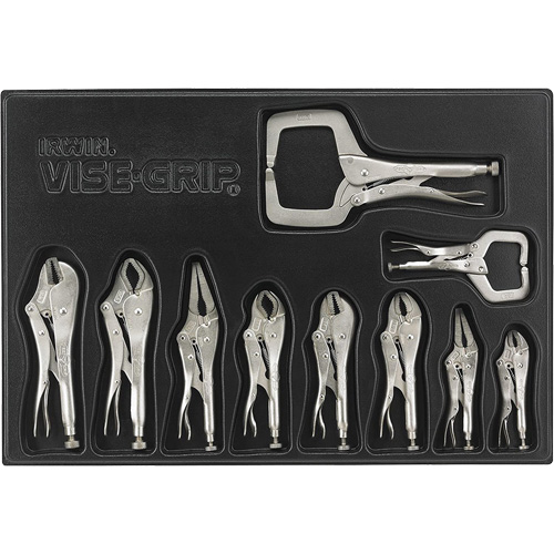 Jeu de pinces de blocage Vise-Grip Original, 10 Morceaux Brunswick Fyr & Safety