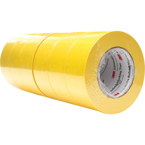 Ruban-cache de finition pour finition automobile 388N, 48 mm (2") x 55 m (180'), Jaune Brunswick Fyr & Safety
