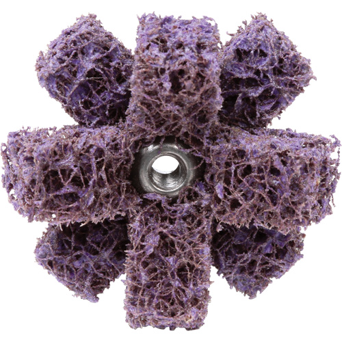 Scotch-Brite Cross Buff, BF-XB, 1-1/2" Dia., Medium Grit, Aluminum Oxide Brunswick Fyr & Safety