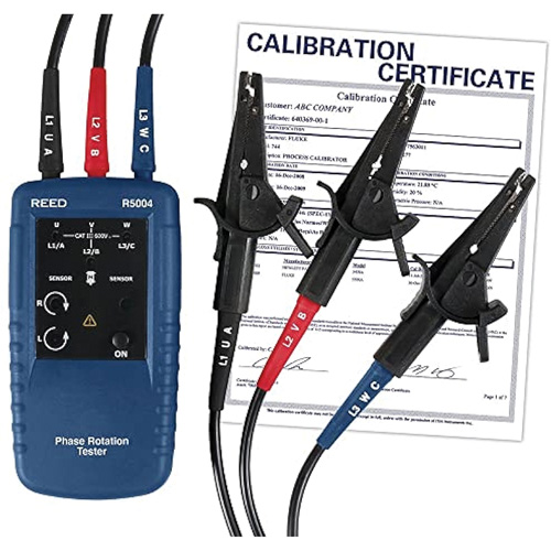 Phase and Motor Rotation Tester with ISO Certificate Brunswick Fyr & Safety