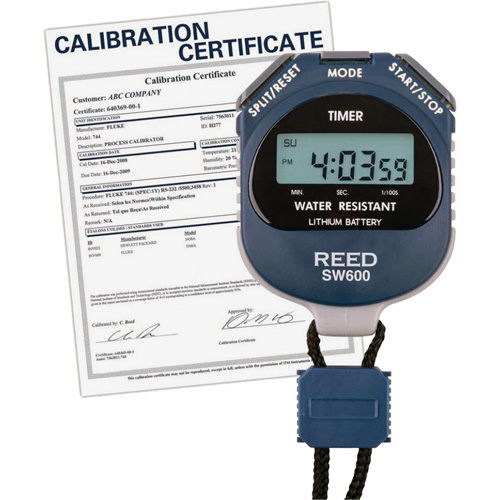REED SW600 Stopwatch with ISO Certificate, Digital, Water Resistant Brunswick Fyr & Safety