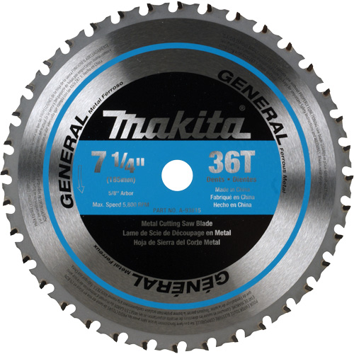 Lame de scie &agrave; pointes au CERMET, 7-1/4", 36 dents, Pour M&eacute;tal Brunswick Fyr & Safety