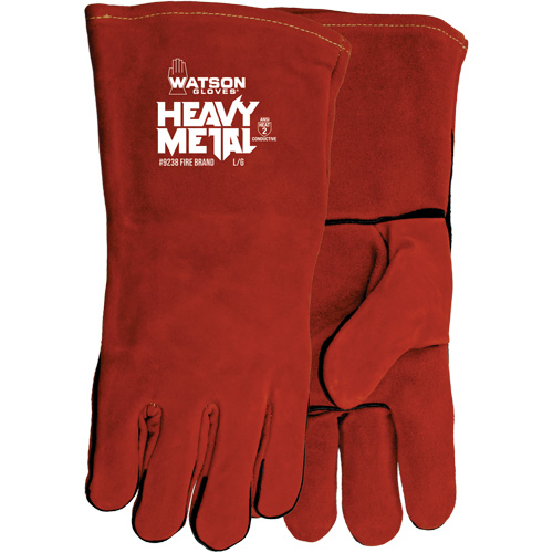 Gants de soudage Fire Brand, Cuir de vache refendu, Taille Taille unique Brunswick Fyr & Safety