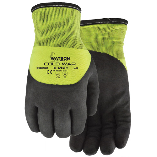 Stealth Cold War Thermal Gloves, Large, Foam Nitrile Coating Brunswick Fyr & Safety
