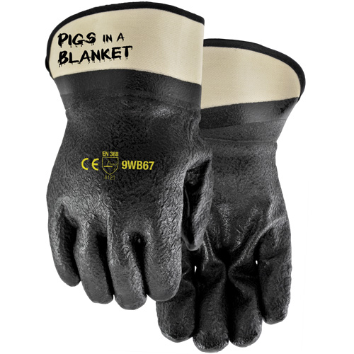 Gants enduits Pigs in a Blanket, Taille unique, R&ecirc;vetement Nitrile/PVC Brunswick Fyr & Safety
