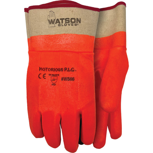 Gants Notorious P.I.G., Taille unique, R&ecirc;vetement Nitrile/PVC, Enveloppe en Jersey Brunswick Fyr & Safety