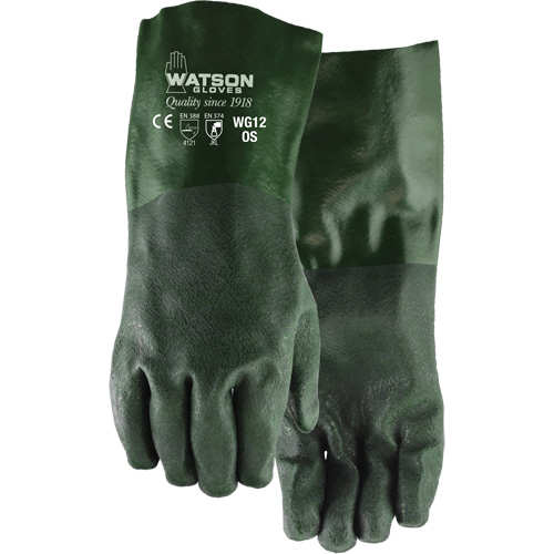 Dura Dip Gloves, 12" L, PVC, Jersey Inner Lining Brunswick Fyr & Safety