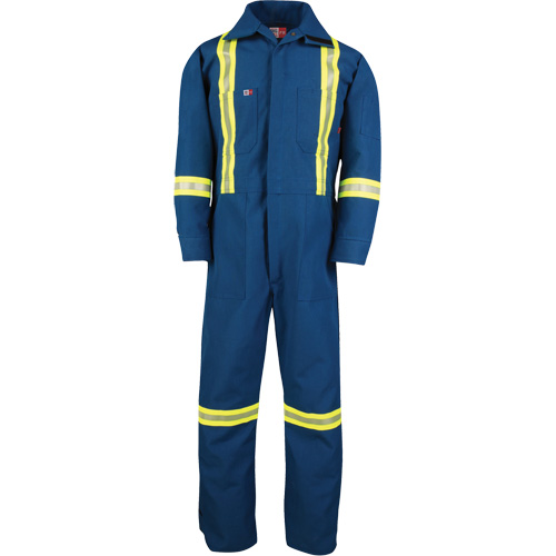 Dupont Nomex&reg; IIIA Deluxe Coveralls, Size 4X-Large, Royal Blue, 6 cal/cm² Brunswick Fyr & Safety