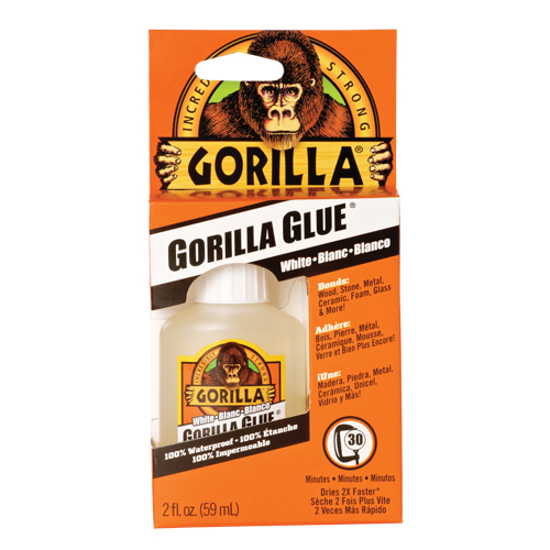 Colle, 2 oz, Bouteille pressable, Blanc Brunswick Fyr & Safety