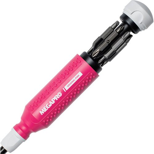 Tournevis multi embouts Original Pink 15-en-1, 8-37/50" lo, Prise Textur&eacute; Brunswick Fyr & Safety