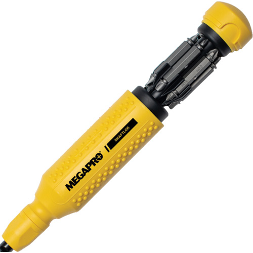 Original SHAFTLOK 15-in-1 Multi-Bit Screwdriver, 8-37/50" L, Textured Handle Brunswick Fyr & Safety