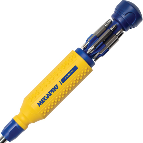 Tournevis multi embouts en acier inoxydable Original 15-en-1, 8-37/50" lo, Prise Textur&eacute; Brunswick Fyr & Safety
