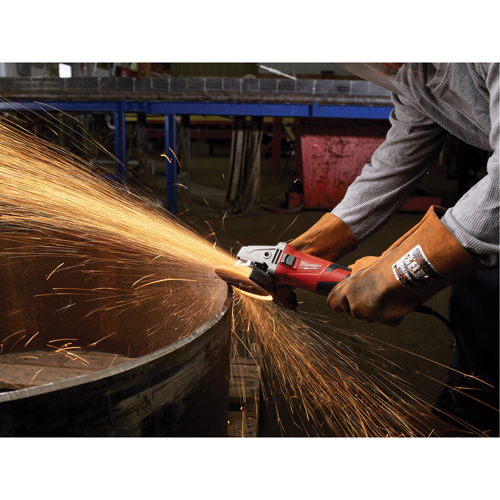 Small Lock-On Angle Grinder with Shroud Slide, 5", 12 A Brunswick Fyr & Safety