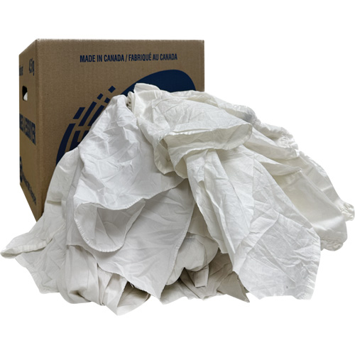 Boîte de chiffons d'essuyage, Blanc, 10 lb Brunswick Fyr & Safety