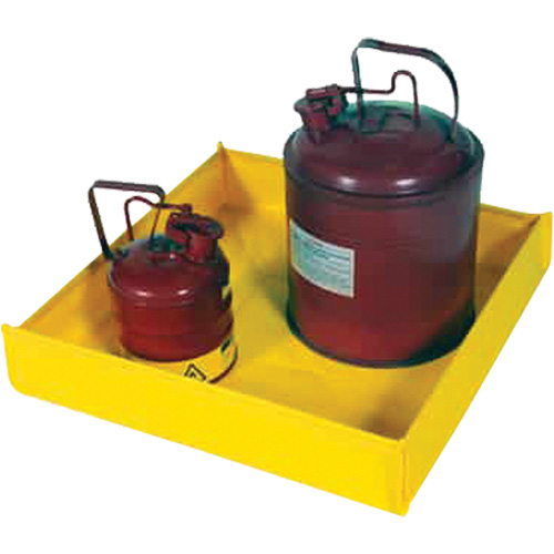 Flexible Ultra-Utility Tray, 12" lo x 12" la x 4,8" h, Cap. de d&eacute;versement 1,5 gal. US Brunswick Fyr & Safety