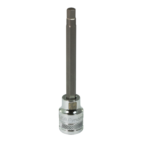 Long SAE Bit Socket, 7/32" x 3-5/8" L, 3/8" Drive Brunswick Fyr & Safety