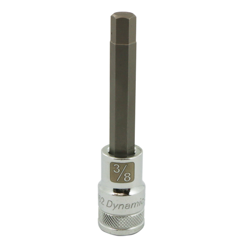 SAE Long Bit Socket, 3/8" x 3.94" L, 1/2" Drive Brunswick Fyr & Safety