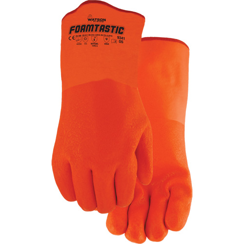 Foamtastic Gloves, One Size, PVC Coating, Foam Shell Brunswick Fyr & Safety