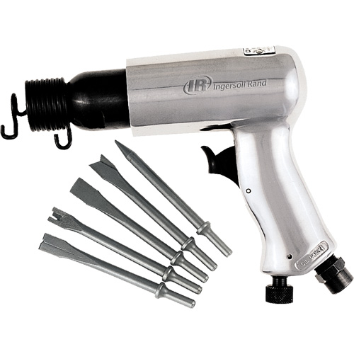 Marteau pneumatique avec jeu de burins, 3 pi³/min, 1/4" NPT, 3500 coups/min, 11/16" x 2-5/8" (17,46 mm x 66,68 mm) Brunswick Fyr & Safety