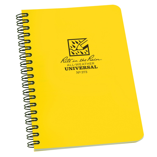 Side-Spiral Notebook, Soft Cover, Yellow, 64 Pages, 4-5/8" W x 7" L Brunswick Fyr & Safety