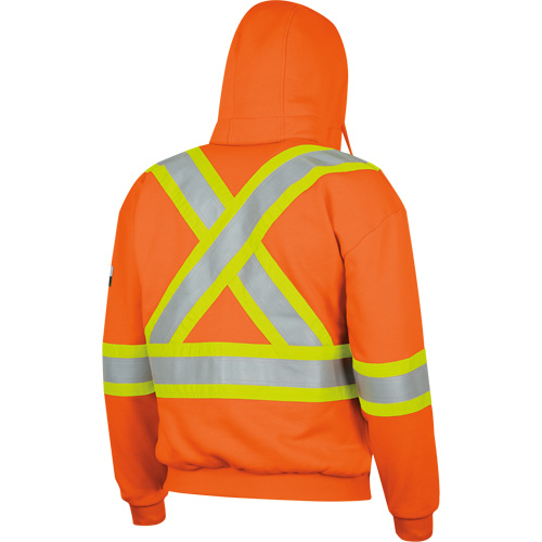 338SF Capuche &agrave; fermeture &eacute;clair ignifug&eacute;e, Hommes, T-Grand, Orange haute visibilit&eacute;, 22 cal/cm² Brunswick Fyr & Safety