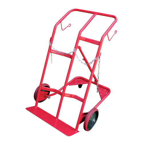 Chariot pour bouteilles, Roues Caoutchouc moul&eacute;, Base de 25-1/2"la x 7"lo, 350 lb Brunswick Fyr & Safety