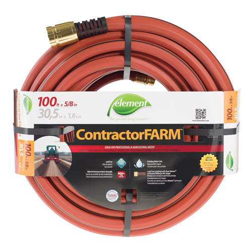 Contractor/FARM Water Hose, PVC, 5/8" dia. x 100' Brunswick Fyr & Safety