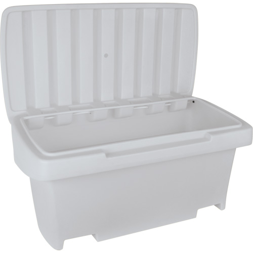 Contenant de rangement robuste pour l'ext&eacute;rieure pour sel et sable, 24" x 48" x 24", 10 pi³, Gris Brunswick Fyr & Safety