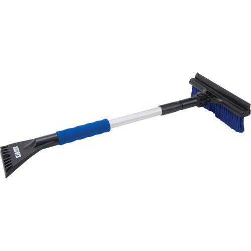 Snow Brush, Telescopic, Polypropylene Blade, 32-1/2" Long, Blue Brunswick Fyr & Safety