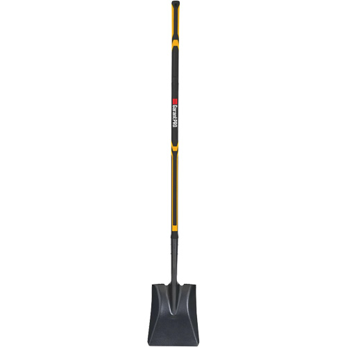 Pro Square Point Shovel, Fibreglass, Tempered Steel Blade, Straight Handle, 48" Long Brunswick Fyr & Safety