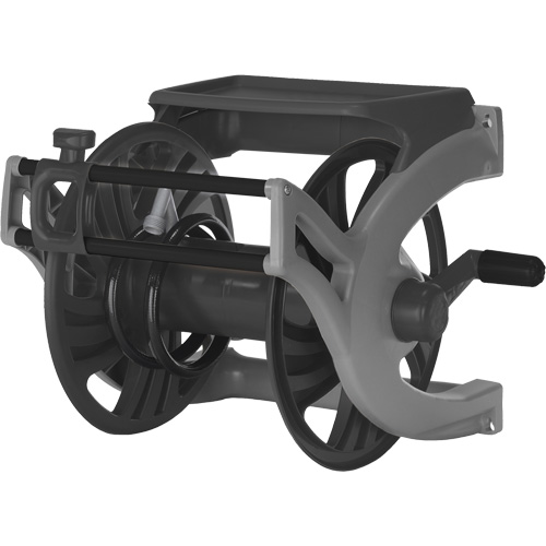 Deluxe Wall-Mount Hose Reel, 225', Aluminum/Poly-Plastic Brunswick Fyr & Safety